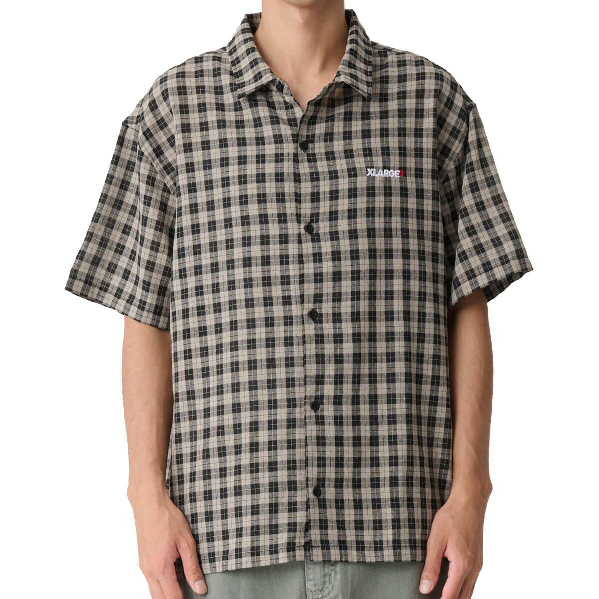 XLarge - 91 Oxford Shirt Tan/Black.