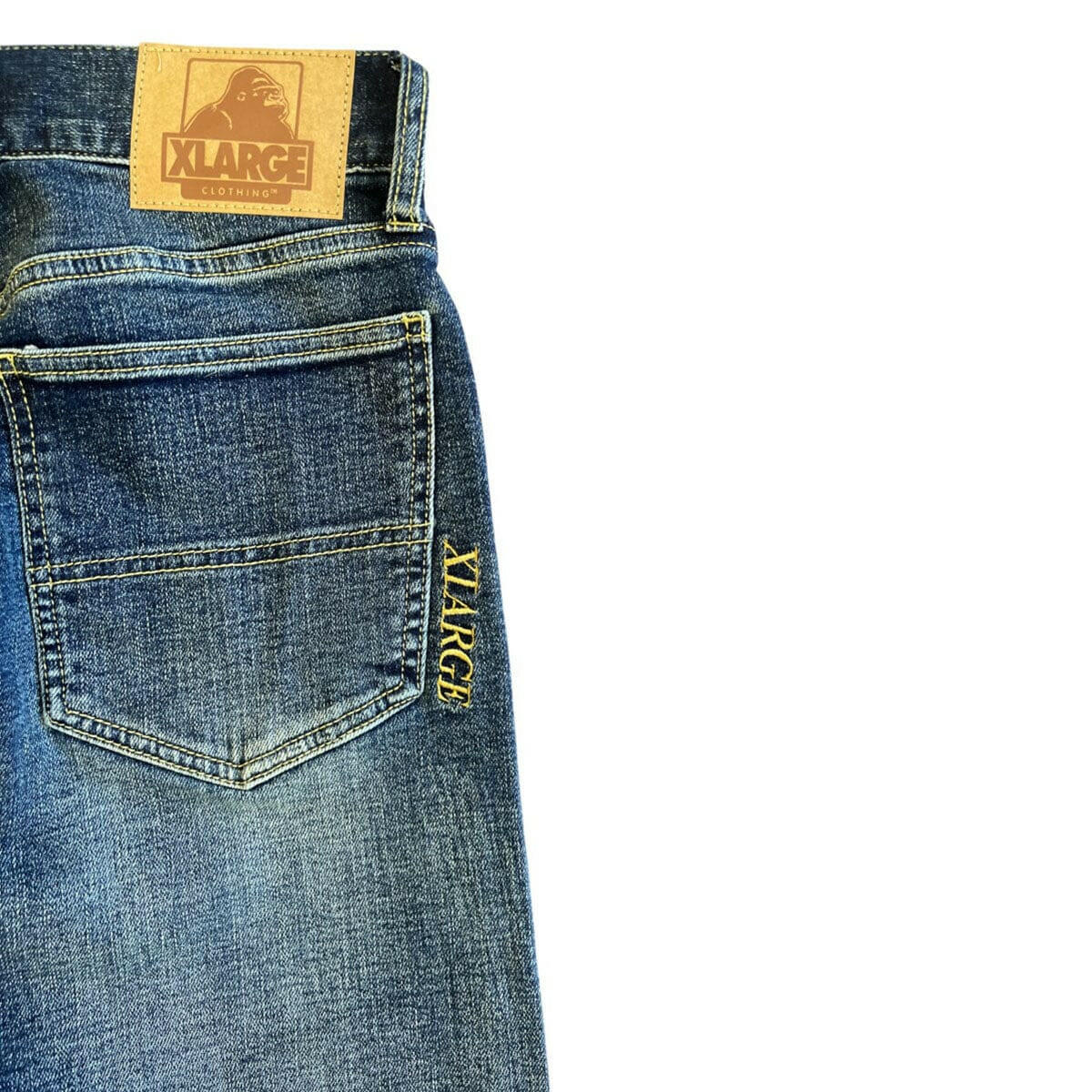 XLarge - Baggy Stretch Denim Pants Washed Indigo.