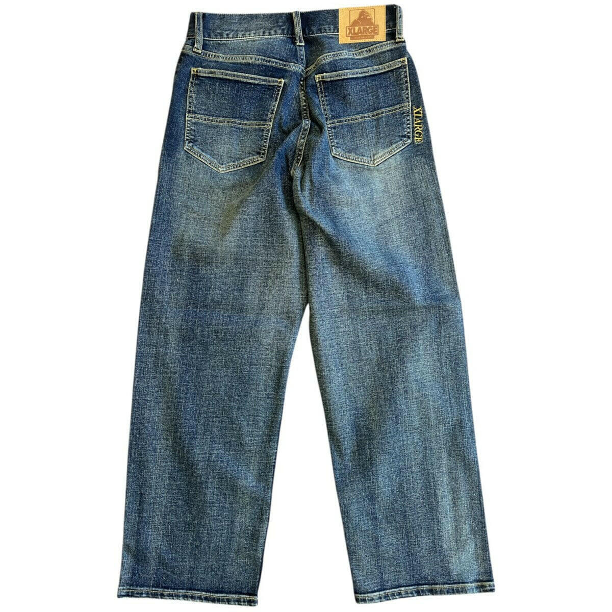 XLarge - Baggy Stretch Denim Pants Washed Indigo.