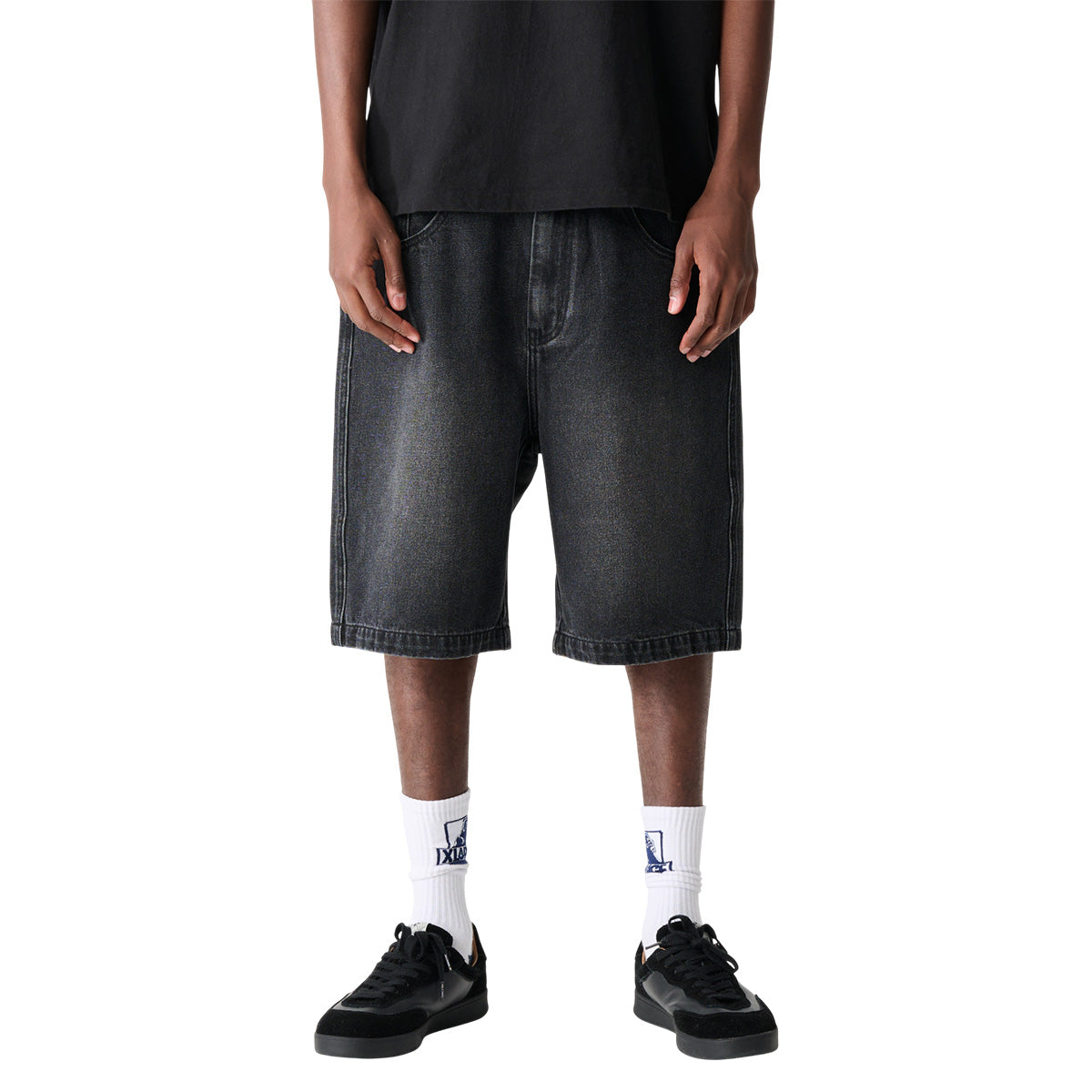 XLarge Bull Denim 91 Shorts Worn Black.