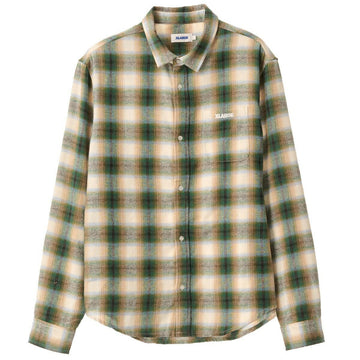 XLarge - Italic Check L/S Shirt Green.