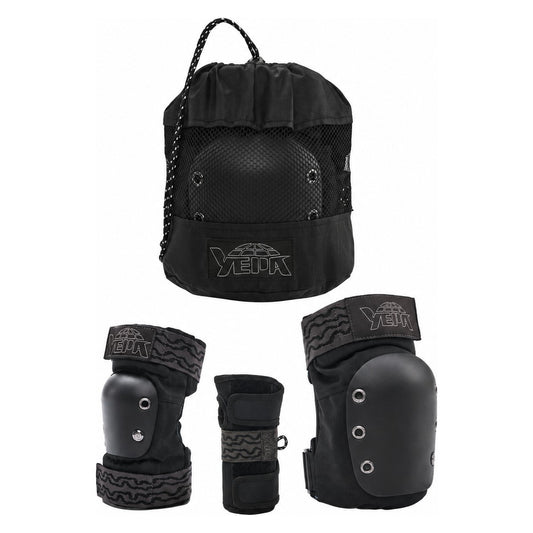 Yepa Shell Youth 3-Pack Pad Set Black – full set