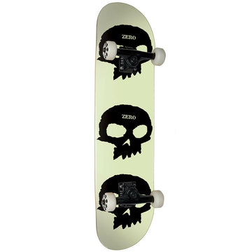 Zero - 3 Skull GITD 8.0 Complete Skateboard.