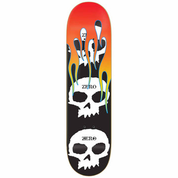 Zero 3 Skull with Flames Skateboard Deck