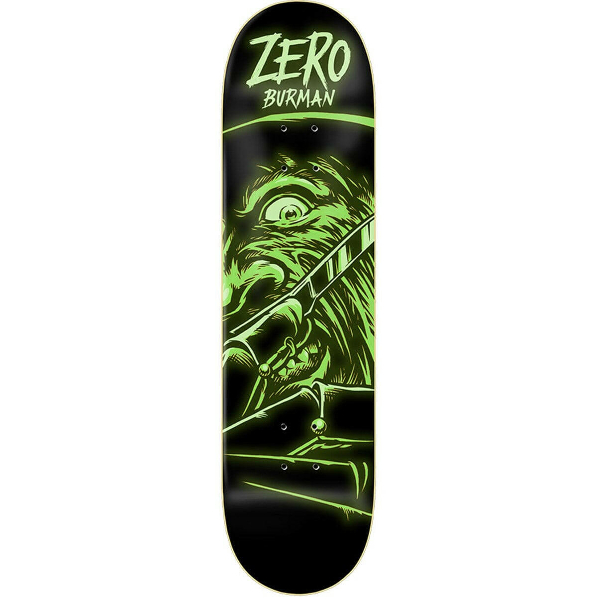 Zero - Dane Burman Fright Night GITD 8.25 Skateboard Deck.