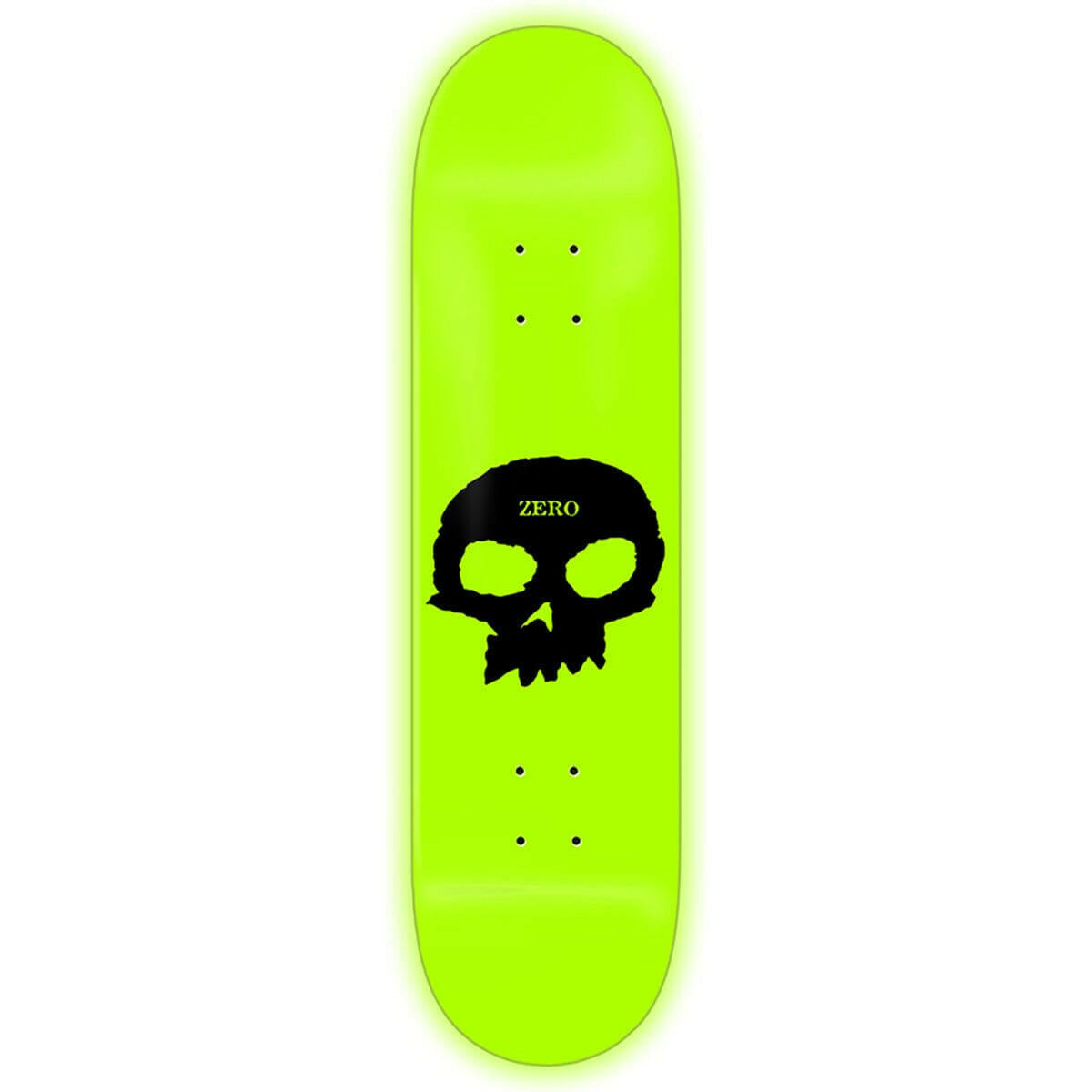 Zero - GITD Single Skull 8.25 Skateboard Deck.