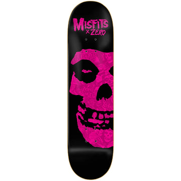 Zero Misfits Fiend Skull Neon Pink 8.25 Skateboard Deck