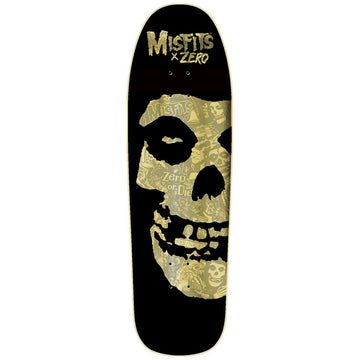 Zero - Misfits Fiend Skull Collage 9.25 Skateboard Deck.