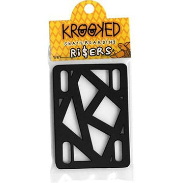 Krooked - 1/4 Riser Pads Black.