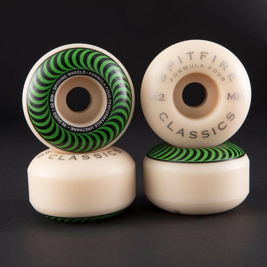 Spitfire - F4 Classics 52MM 99A Skateboard Wheels.