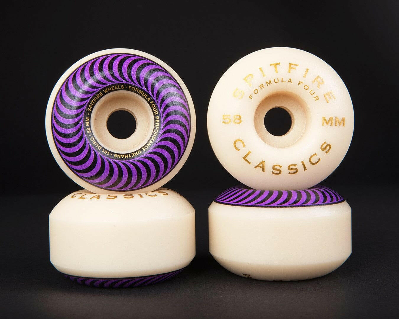 スケートボード SPITFIRE F4 CLASSIC 101A Thunder team148 Spitfire Formula Four Classic Skateboard Wheels | Tactics