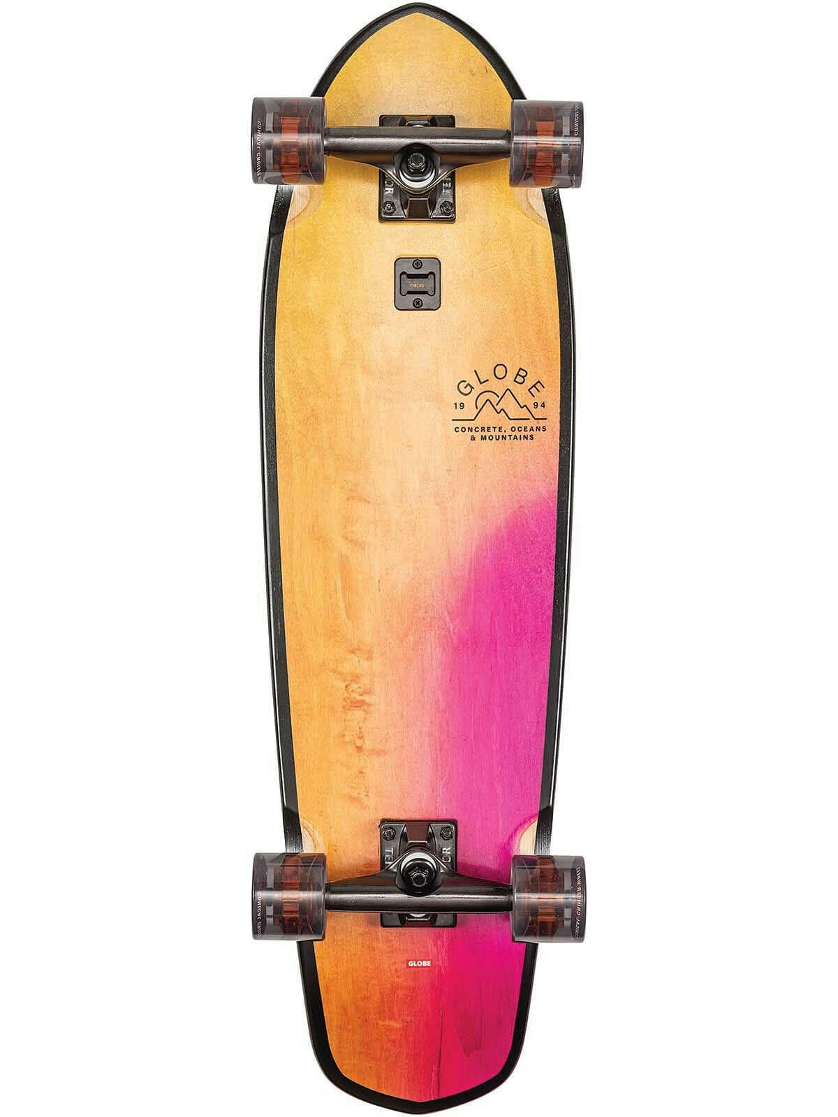 Globe - Big Blazer Washed Yellow Cruiser 9.125 Complete Skateboard.