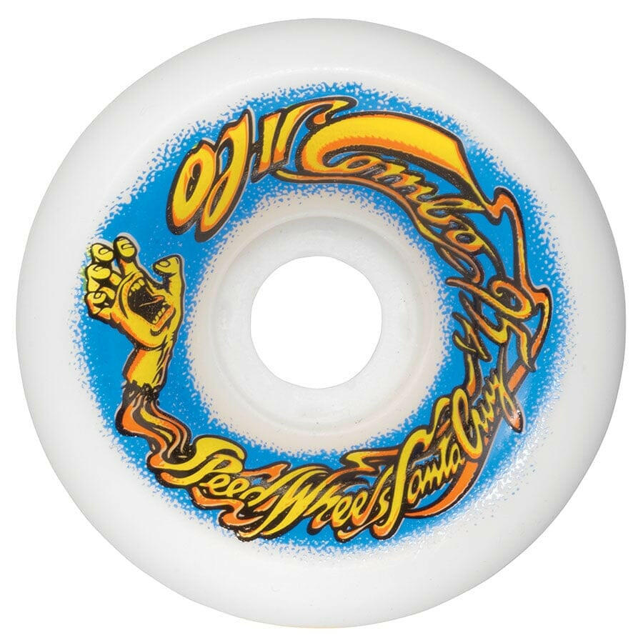 OJ - Combos White 60MM 95A Skateboard Wheels.