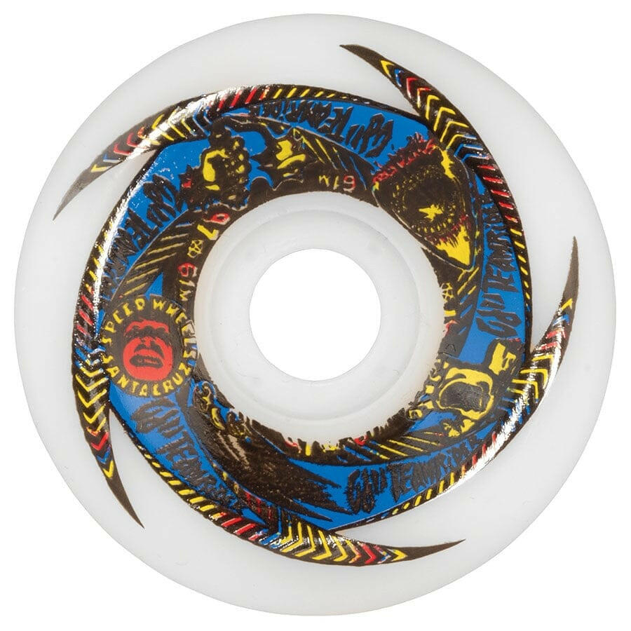 OJ - Team Rider Speedwheels Original White 61MM 97A Skateboard Wheels.
