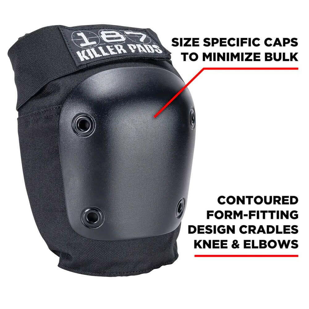 187 - Adult Six Pack Pad Set Black.