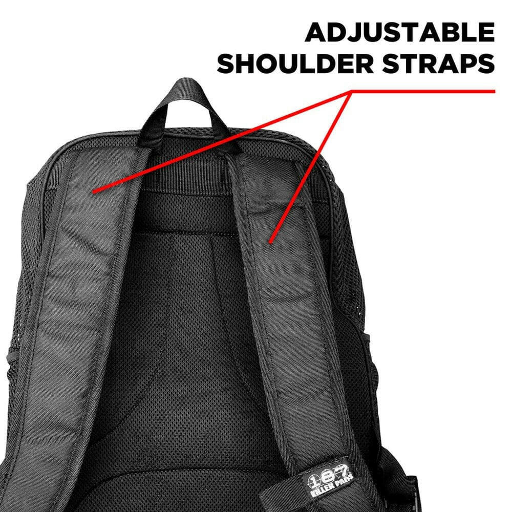 187 - Mesh Backpack Black.