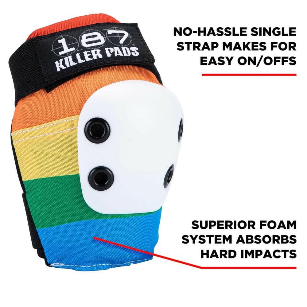 187 - Slim Elbow Pad Rainbow.