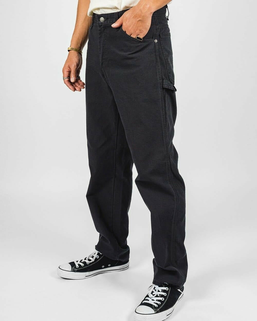 Dickies - 1939 Relaxed Fit Carpenter Jeans Rinsed Black.