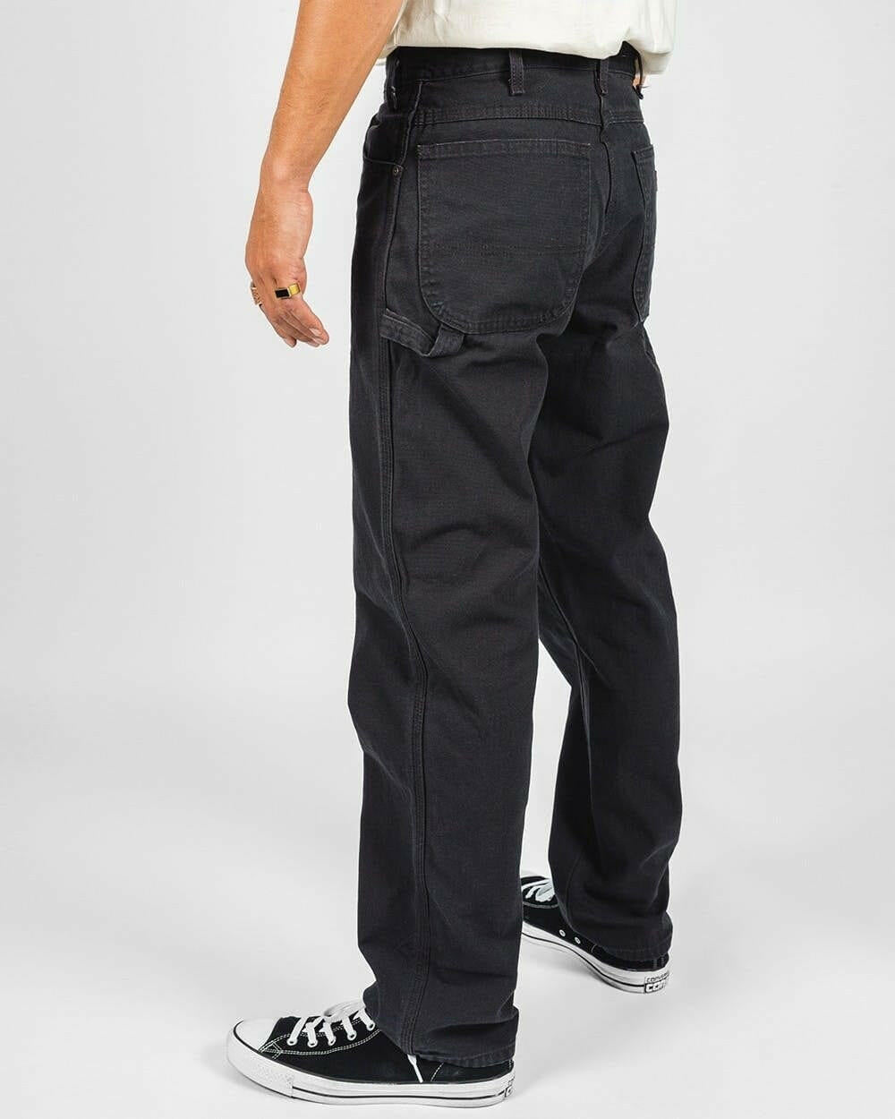 Dickies 1939 Relaxed Fit Duck Jeans In Rinsed Black