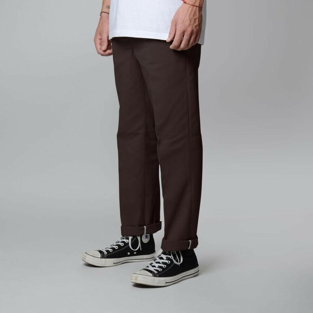 Dickies - 873 Relaxed Slim Mens Pants Chocolate Brown.