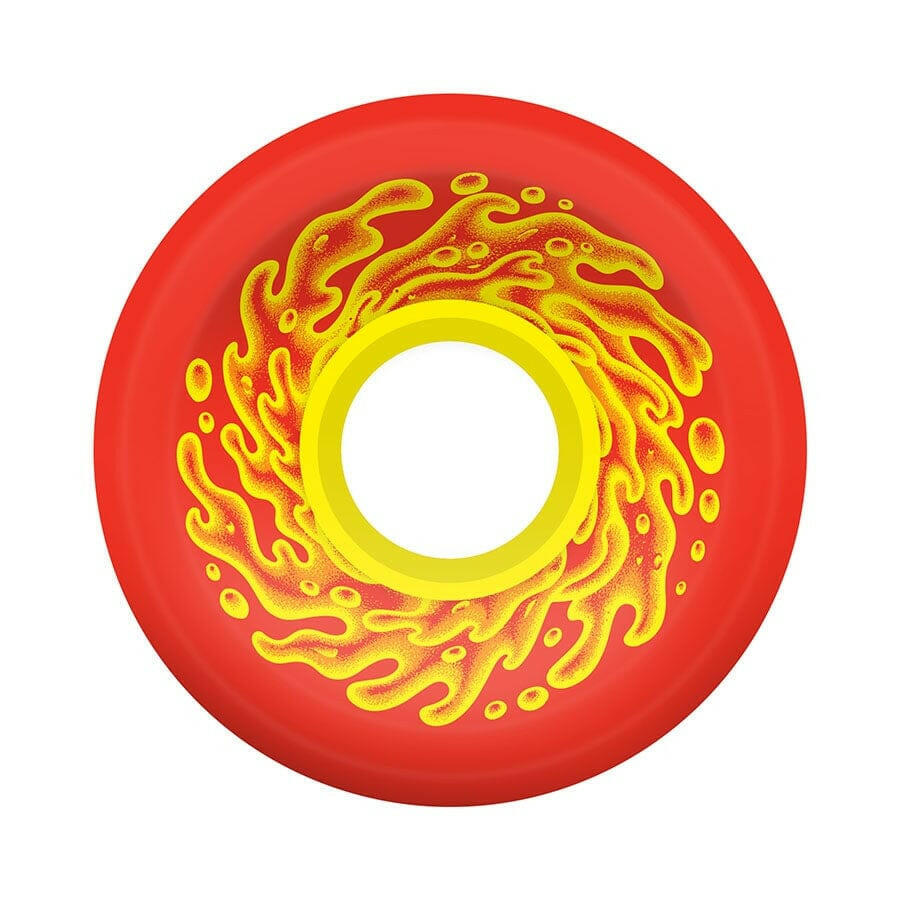 Slime Balls - OG Slime Red/Yellow 60MM 78A Skateboard Wheels.