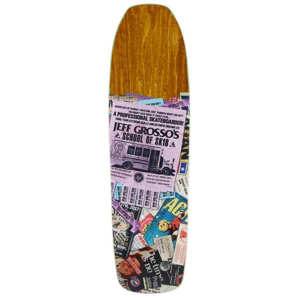 Anti Hero - Jeff Grosso School of Sk18 9.25 Skateboard Deck.