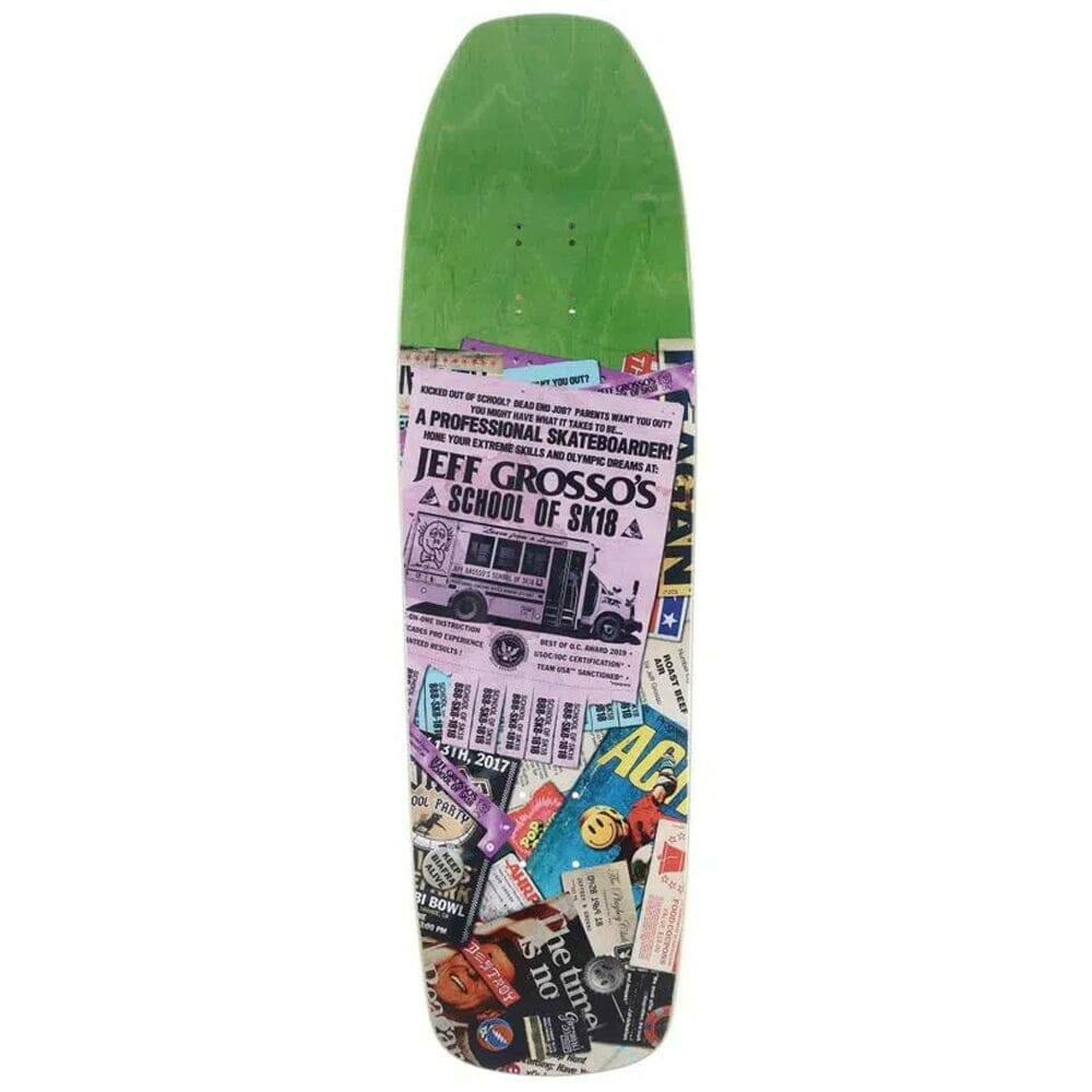 Anti Hero - Jeff Grosso School of Sk18 9.25 Skateboard Deck.