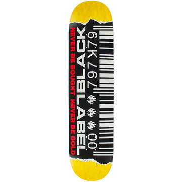 Black Label - Barcode Ripped 8.5 Skateboard Deck.