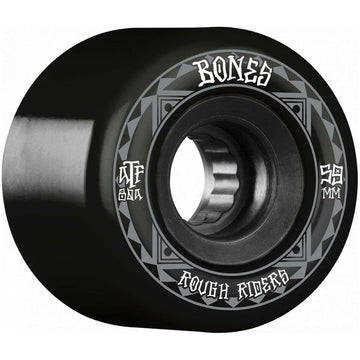 Bones - Rough Riders Runners Black 59MM 80A ATF Skateboard Wheels.