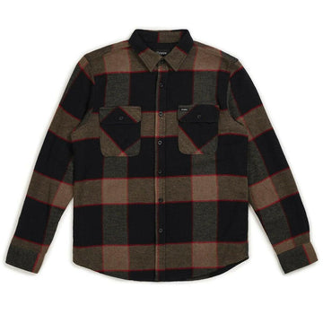 Brixton - Bowery Flannel Heather Grey/Charcoal.