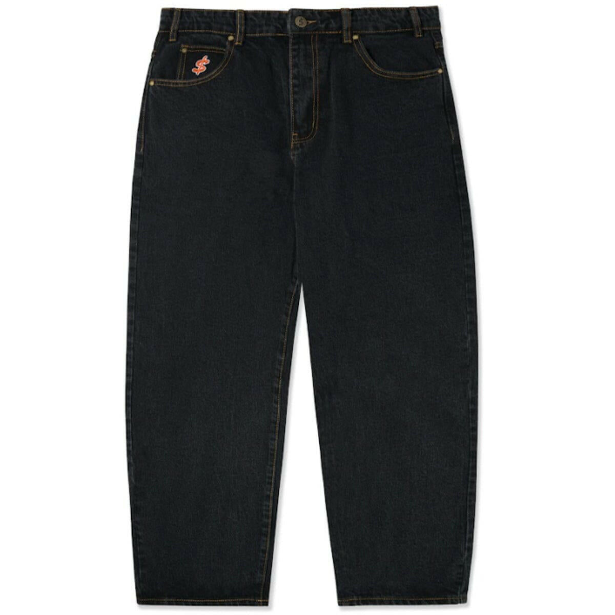Cash Only - Baggy Denim Mens Pants Washed Black.