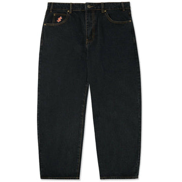 Cash Only - Baggy Denim Mens Pants Washed Black.