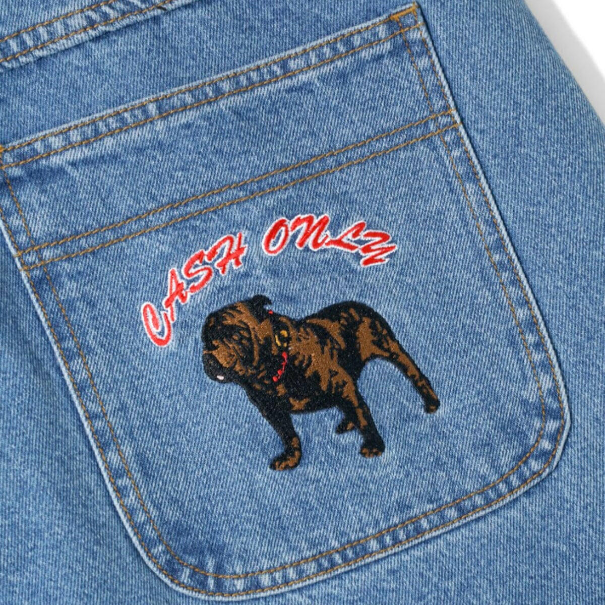 Cash Only - Baggy Denim Mens Pants Washed Indigo.