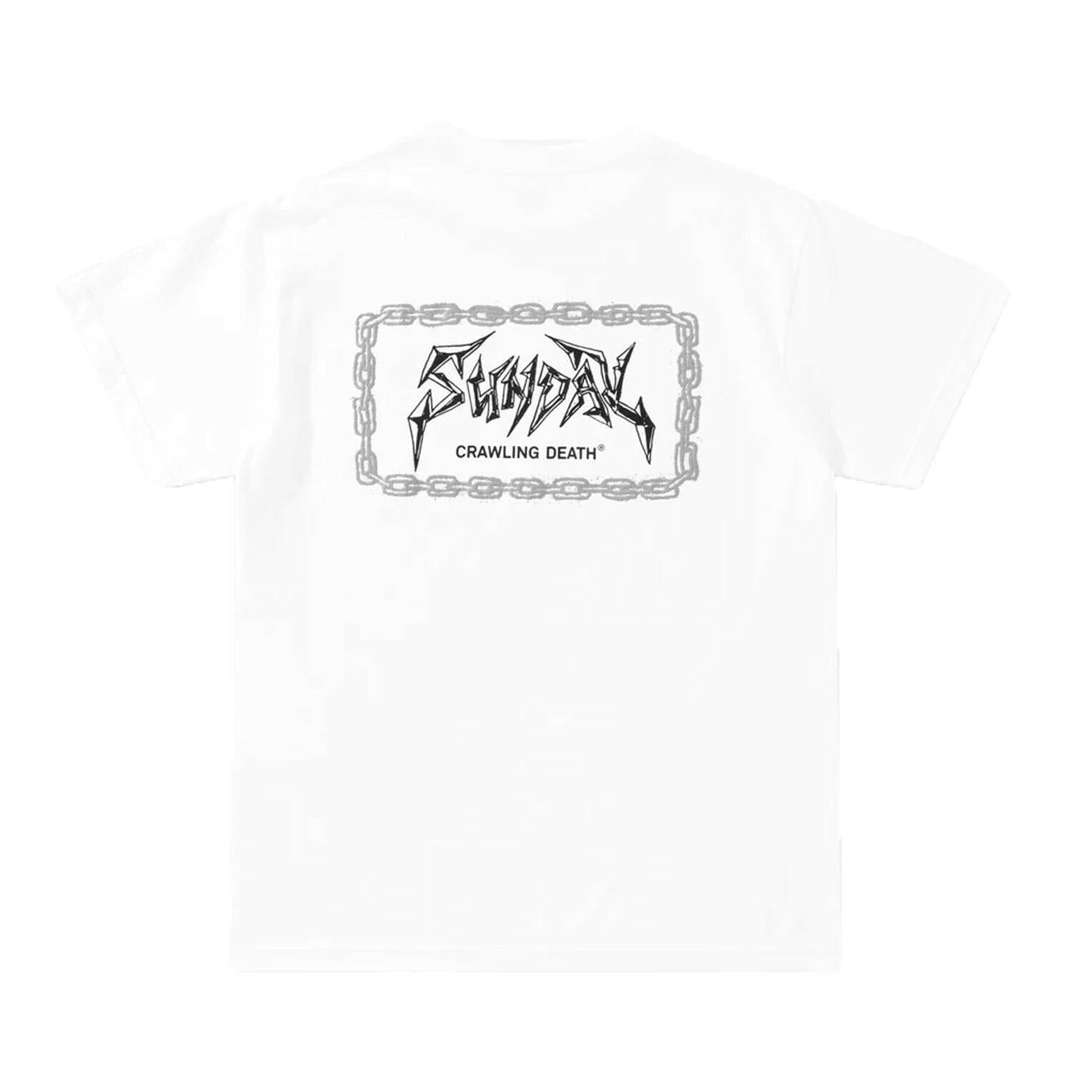 Crawling Death - Sunday Chains Tee White.