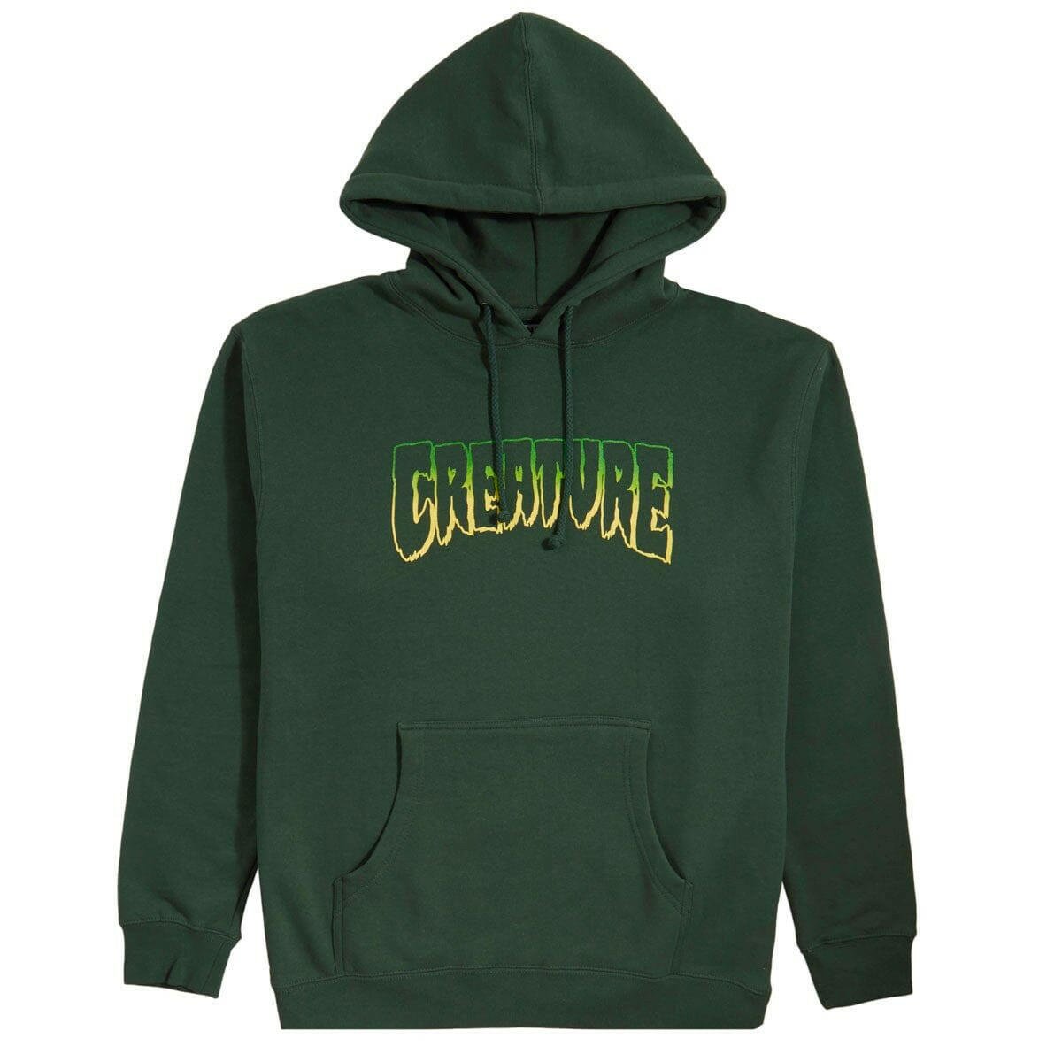 Creature - Logo Outline Mens Hoodie Alpine Green.