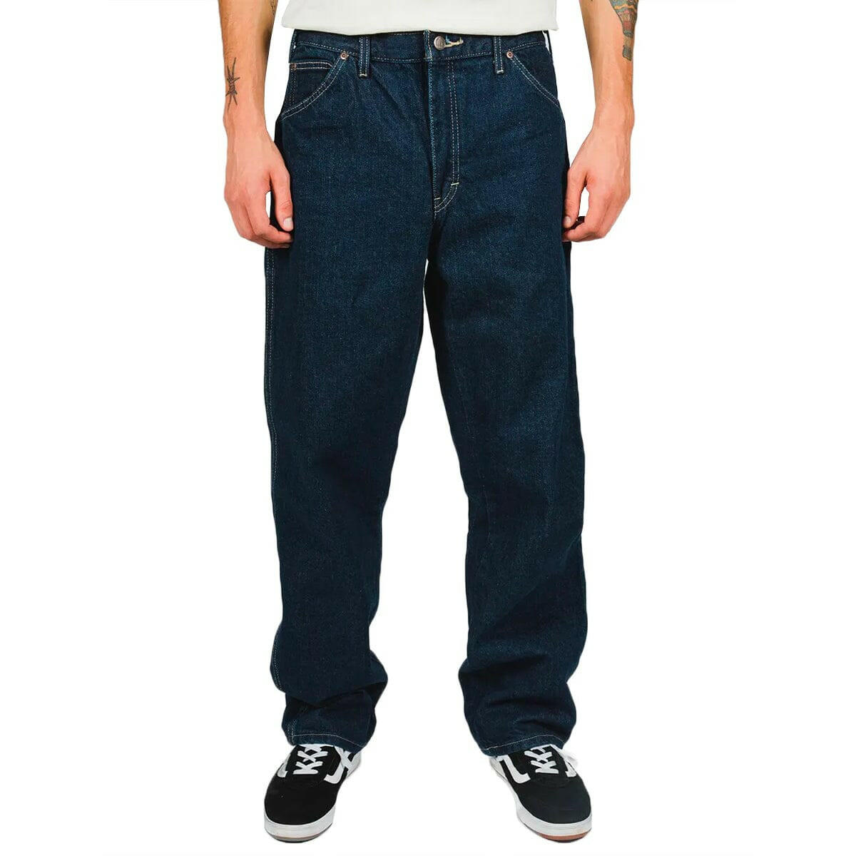 Dickies - 13293 Relaxed Fit Denim Jeans Rinsed Indigo.