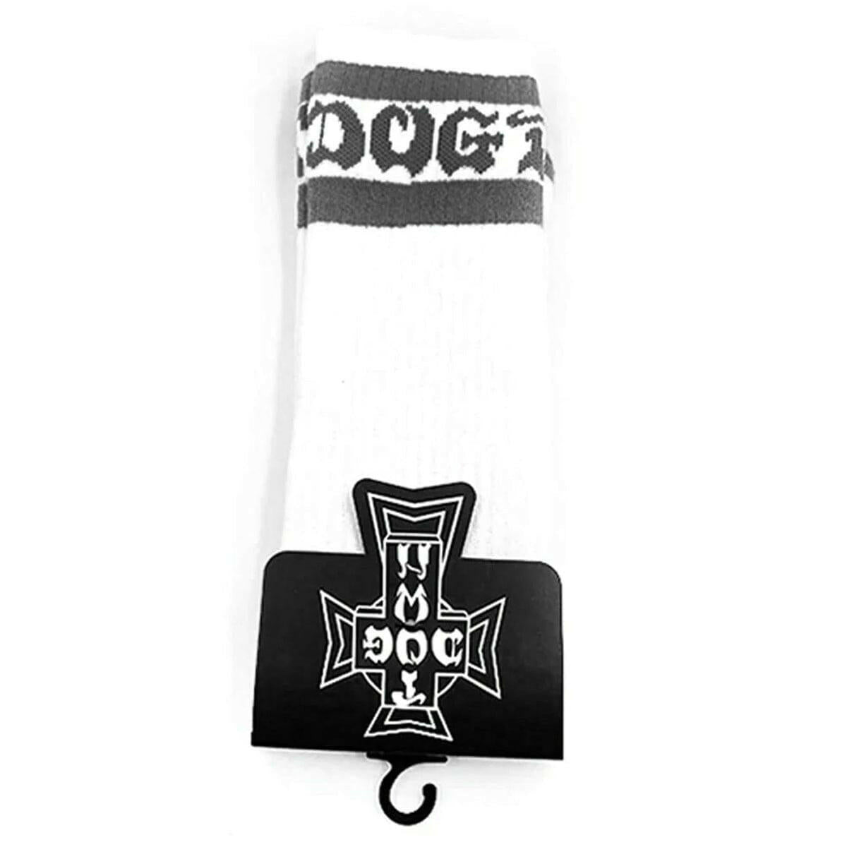 Dogtown - Striped Mens Tube Socks White/Grey.