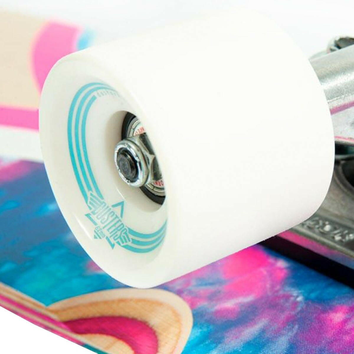 Dusters - Flashback Checker Tie Dye Cruiser 8.5 Complete Skateboard.