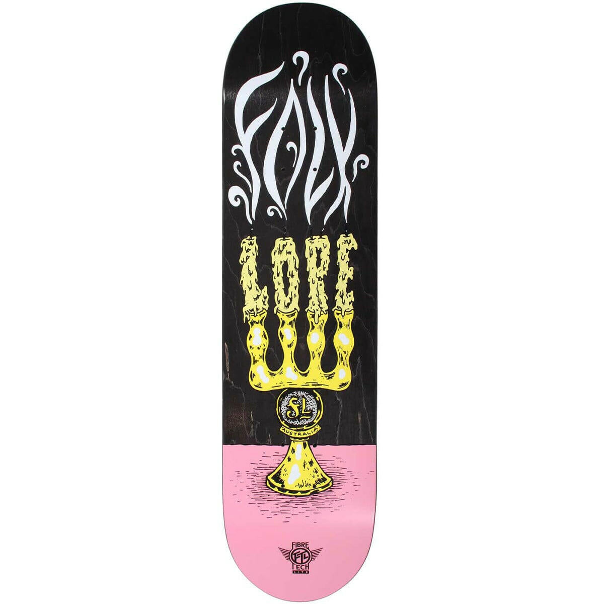 Folklore - Candle Fibretech Lite Pink 7.75 Skateboard Deck.