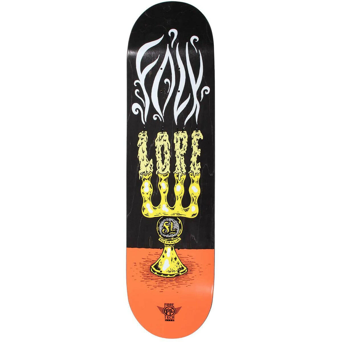 Folklore - Candle Fibretech Lite Red 7.75 Skateboard Deck.