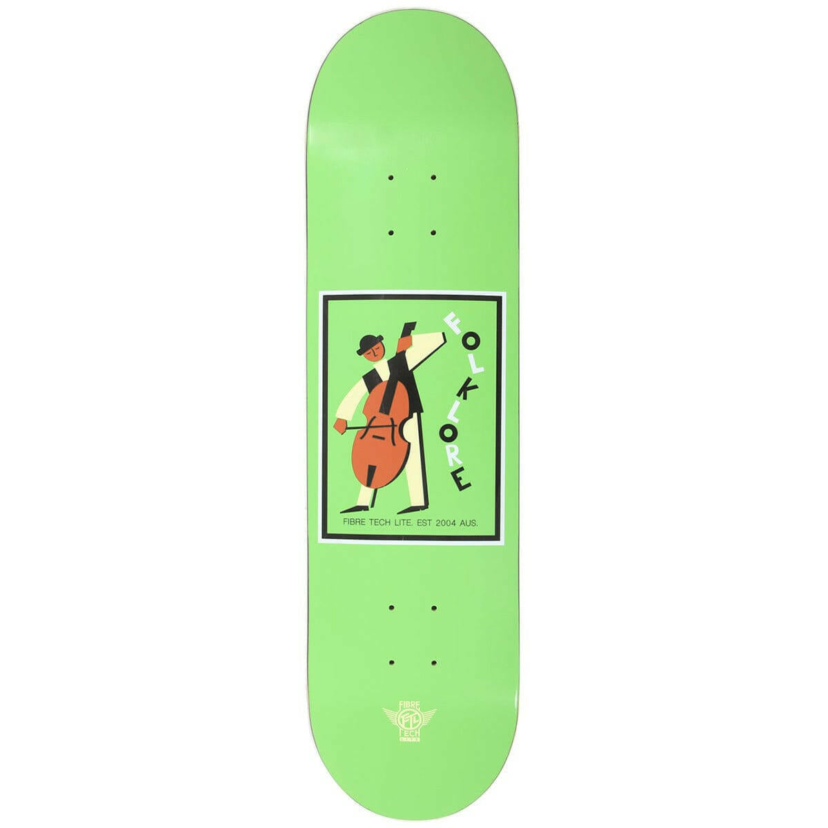 Folklore - Cello Fibre Tech Lite Green 8.5 Skateboard Deck.