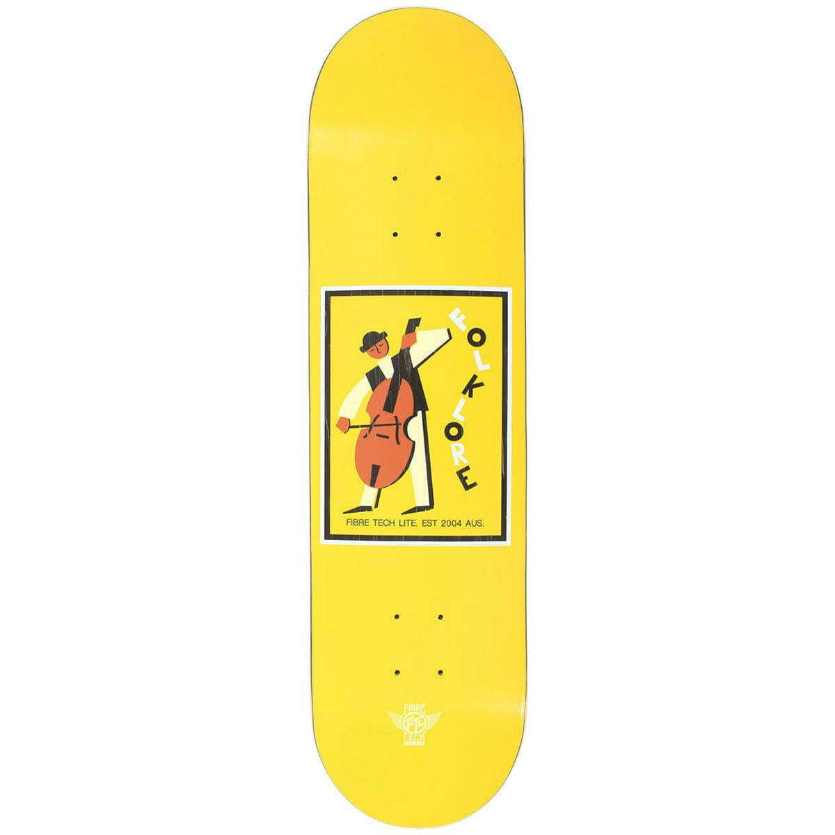 Folklore - Cello Fibre Tech Lite Yellow 8.25 Skateboard Deck.