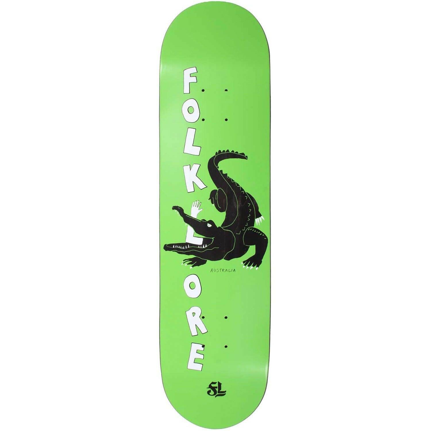 Folklore - Croc Green 8.75 Skateboard Deck.