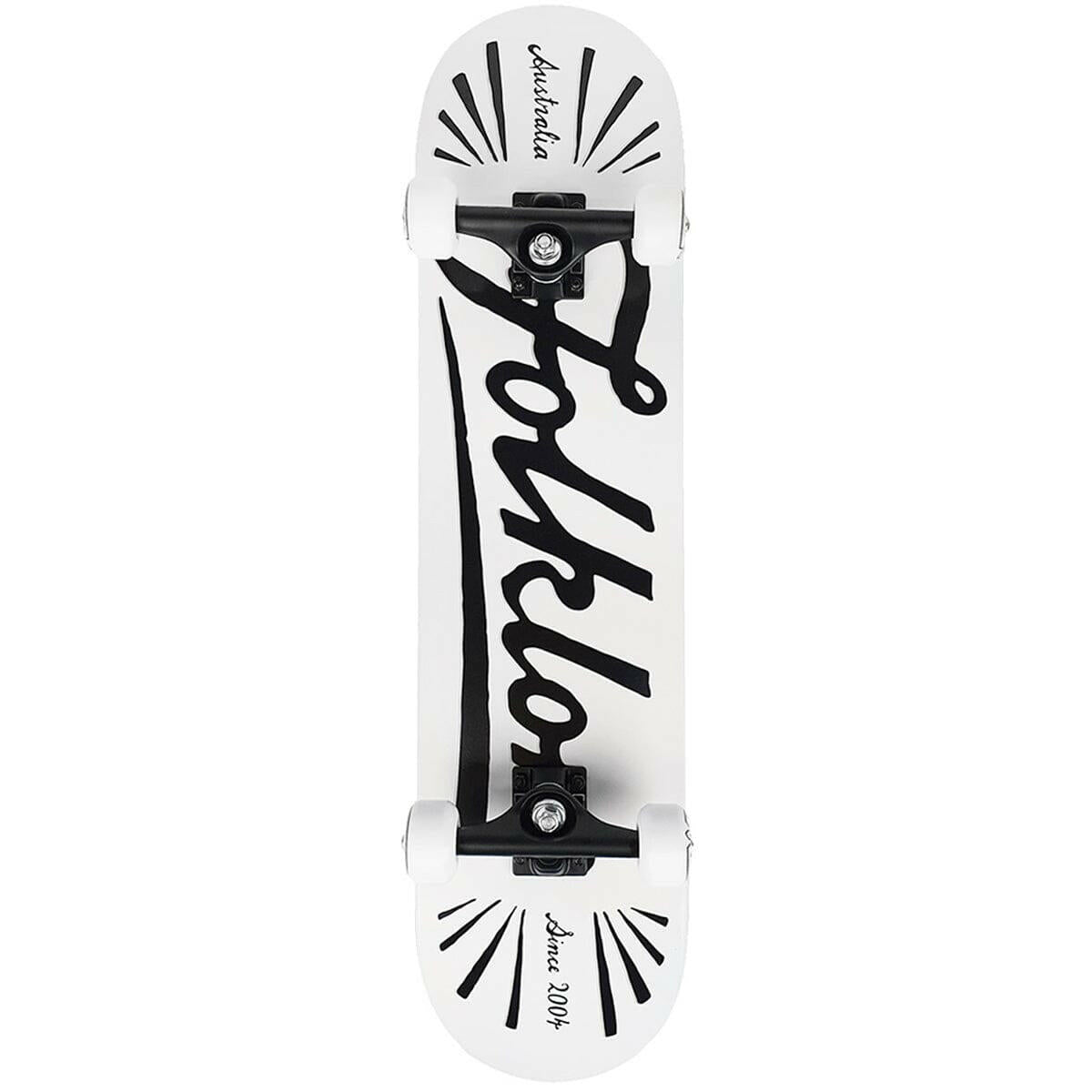 Folklore - Flare White 7.75" Complete Skateboard.