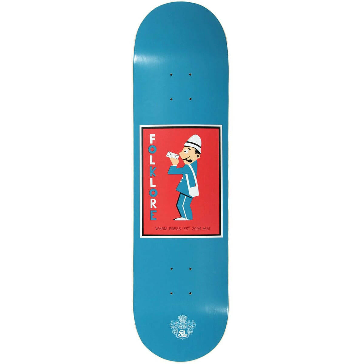 Folklore - Mail Man Blue 7.75 Skateboard Deck.