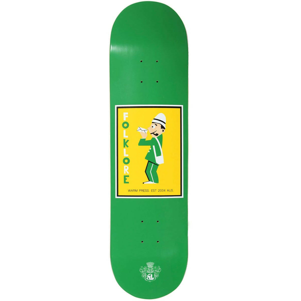 Folklore - Mail Man Green 8.0" Skateboard Deck.