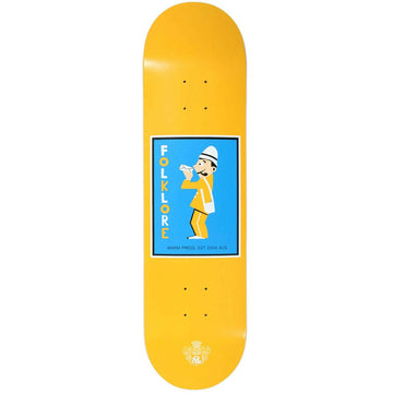 Folklore - Mail Man Orange 7.75 Skateboard Deck.