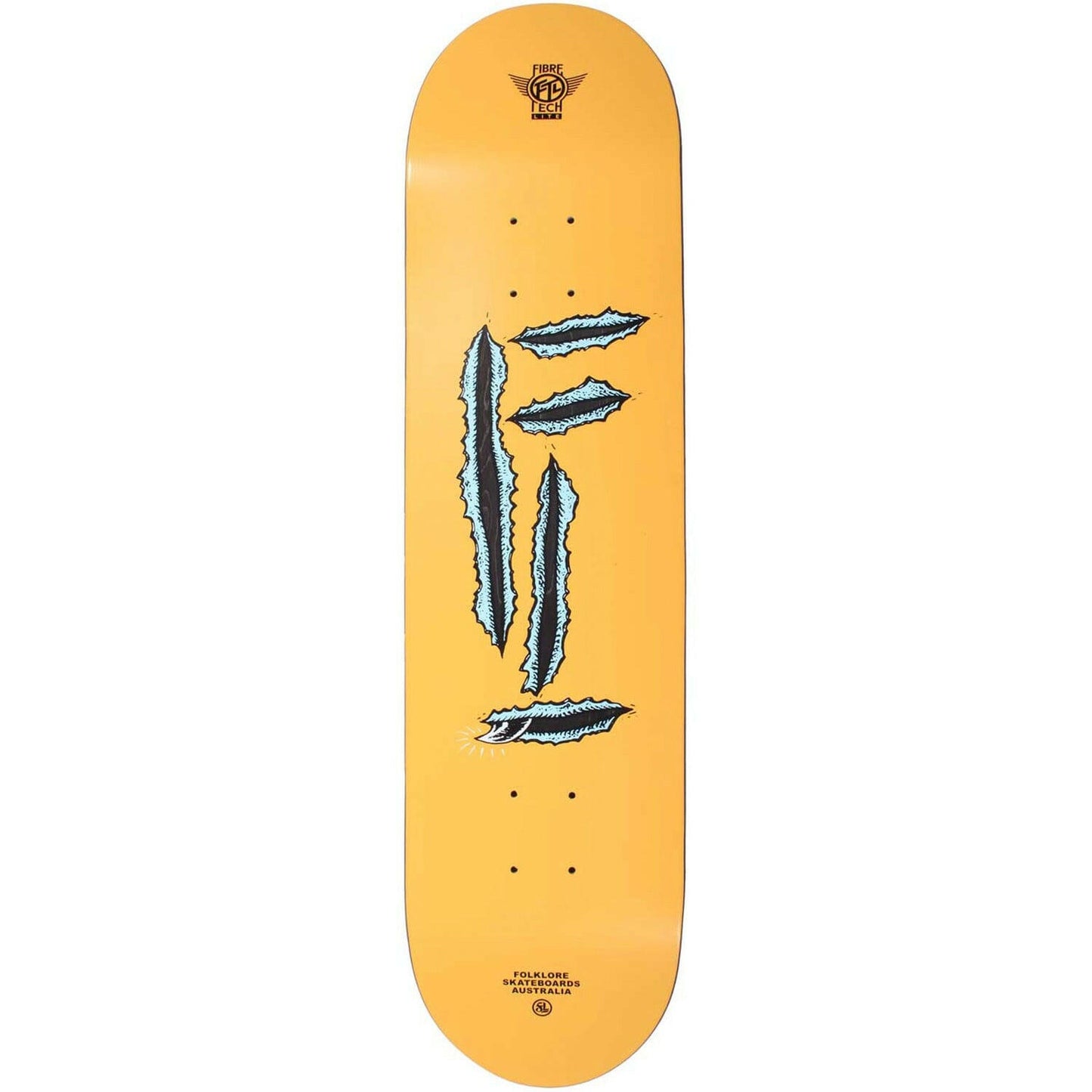 Folklore - Rip Fibretech Lite Orange 8.25" Skateboard Deck.