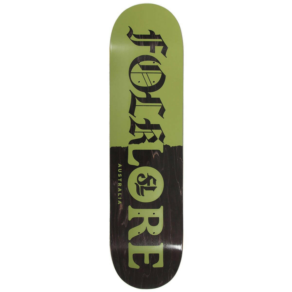 Folklore - Tear Split Green 7.75 Skateboard Deck.