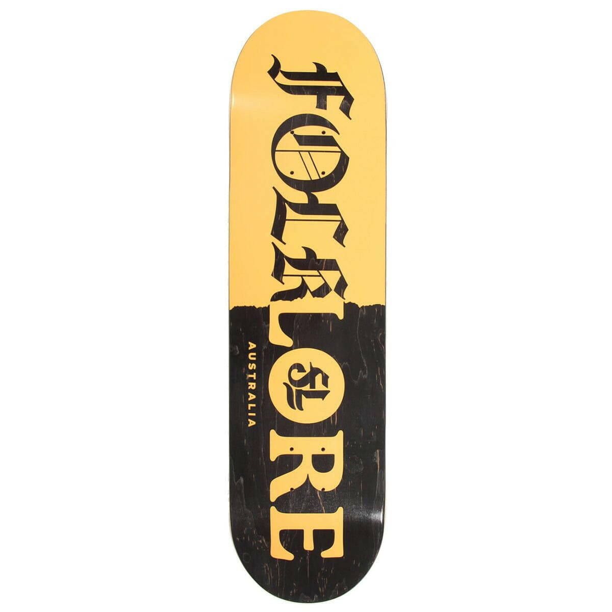 Folklore - Tear Split Orange 8.0 Skateboard Deck.